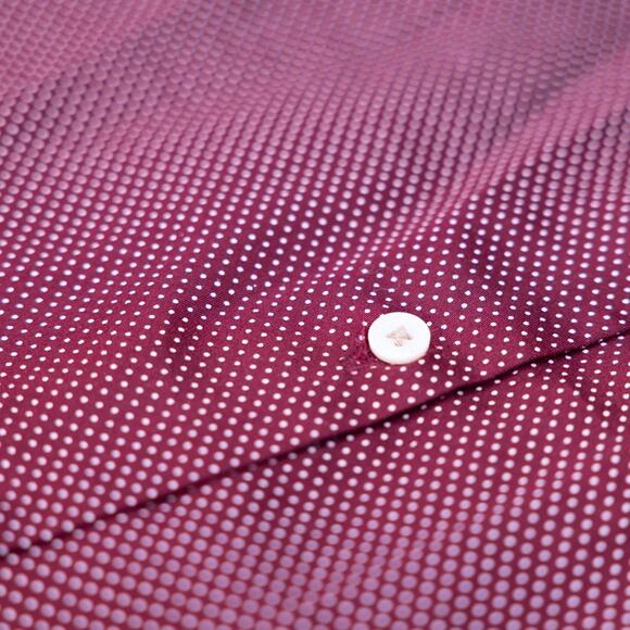 Denim & Flower by Ricky Singh Red with White Poka Dots Shirt in Medium - Picture 7 of 10